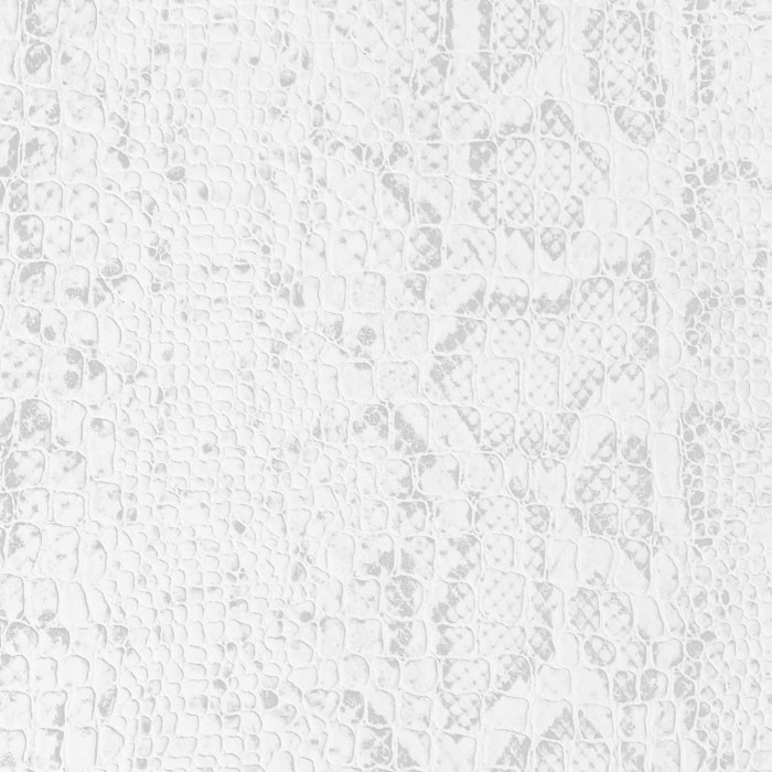 Coupon croco mat serpent blanc 50x70 cm